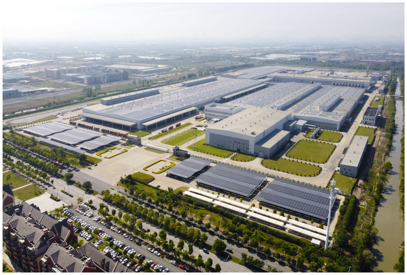 Aerial view of the Asia Euro Auto reference manufacturing site